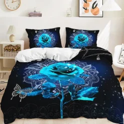 3D Bedding Galaxy Solar System Stars Cosmic Sky Vortex print Print Duvet Cover Bedding Sets Comforter Cover with 1 print Print Duvet Cover or Coverlet,2 Pillowcases for Double/Queen/King