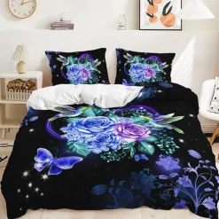 3D Bedding Galaxy Solar System Stars Cosmic Sky Vortex print Print Duvet Cover Bedding Sets Comforter Cover with 1 print Print Duvet Cover or Coverlet,2 Pillowcases for Double/Queen/King