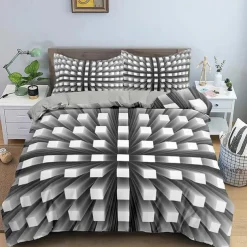 3D Bedding Vortex print Print Duvet Cover Queen King Size Bedding Sets Comforter Cover with 1 print Print Duvet Cover or Coverlet，2 Pillowcases