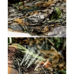 3D Maple Leaf Camouflage Cloak One-Size-Fits-All Design, Mesh Hood, Perfect for Outdoor Activities, Birdwatching, Hunting, Stealth Games