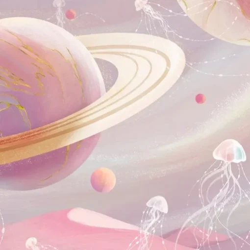 3D Mural Wallpaper Solar System Galaxy Planet Wall Sticker Covering Print Peel and Stick Removable PVC / Vinyl Material Self Adhesive / Adhesive Required Wall Decor Wall Mural for Living Room Bedroom