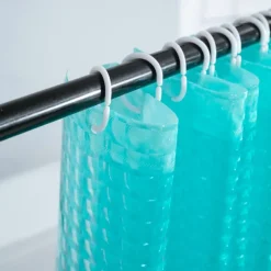 3D PEVA Shower Curtain Liner Waterproof 180x180cm 70