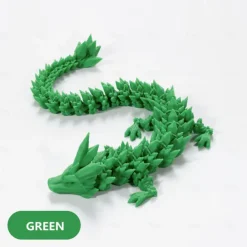 3D Printed Crystal Dragon Gem Dragon 3D Articulated Dragon Toys Rotatable and Dragon Chinese Flexible Realistic Ornament