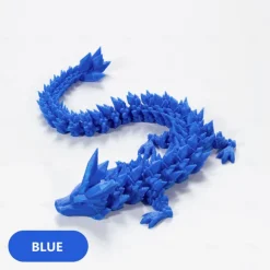 3D Printed Crystal Dragon Gem Dragon 3D Articulated Dragon Toys Rotatable and Dragon Chinese Flexible Realistic Ornament
