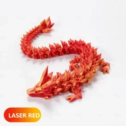 3D Printed Crystal Dragon Gem Dragon 3D Articulated Dragon Toys Rotatable and Dragon Chinese Flexible Realistic Ornament