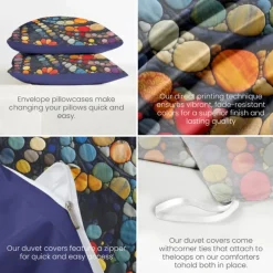 3D Quilt Art Pattern Duvet Cover Set Ducvet Cover Set Soft 3-Piece Luxury Cotton Bedding Set Home Decor Gift King Queen Duvet Cover