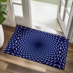 3D Vortex Doormat Kitchen Mat Floor Mat Non-Slip Area Rug Oil Proof Rug Indoor Outdoor Mat Bedroom Decor Bathroom Mat Entrance Rug Optical Illusion
