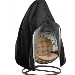 210D Waterproof Outdoor Chair Covers with Zipper, Durable Large Outdoor Chair Cover, Waterproof Windproof Anti-UV for Outdoor Swing Chair