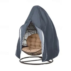 210D Waterproof Outdoor Chair Covers with Zipper, Durable Large Outdoor Chair Cover, Waterproof Windproof Anti-UV for Outdoor Swing Chair