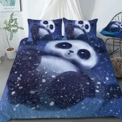 3D Wolf Print Duvet Cover Bedding Sets Comforter Cover with 1 Duvet Cover or Coverlet,1Sheet,2 Pillowcases for Double/Queen/King(1 Pillowcase for Twin/Single)