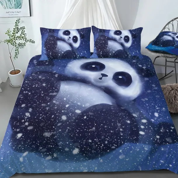 3D Wolf Print Duvet Cover Bedding Sets Comforter Cover with 1 Duvet Cover or Coverlet,1Sheet,2 Pillowcases for Double/Queen/King(1 Pillowcase for Twin/Single)