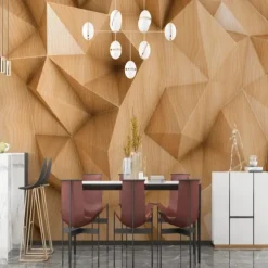 3D Wood Mural Wallpaper Wall Sticker Covering Print Peel and Stick PVC / Vinyl Material Self Adhesive / Adhesive Required Wall Decor Wall Mural for Living Room Bedroom