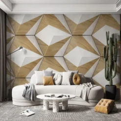 3D Wood Mural Wallpaper Wall Sticker Covering Print Peel and Stick PVC / Vinyl Material Self Adhesive / Adhesive Required Wall Decor Wall Mural for Living Room Bedroom