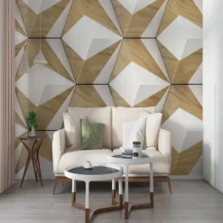 3D Wood Mural Wallpaper Wall Sticker Covering Print Peel and Stick PVC / Vinyl Material Self Adhesive / Adhesive Required Wall Decor Wall Mural for Living Room Bedroom