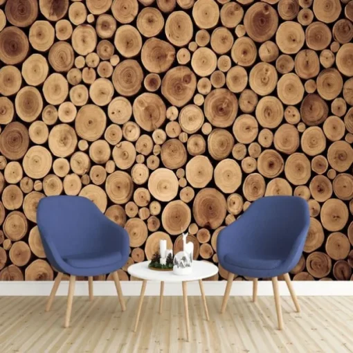 3D Wood Mural Wallpaper Wall Sticker Covering Print Peel and Stick PVC / Vinyl Material Self Adhesive / Adhesive Required Wall Decor Wall Mural for Living Room Bedroom