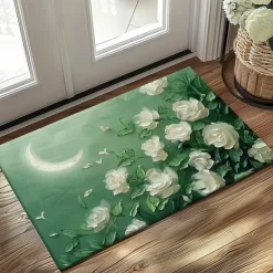 Daisy Flowers Doormat Kitchen Mat Floor Mat Non-Slip Area Rug Oil Proof Rug Indoor Outdoor Mat Bedroom Decor Bathroom Mat Entrance Rug