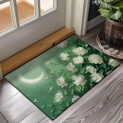 Daisy Flowers Doormat Kitchen Mat Floor Mat Non-Slip Area Rug Oil Proof Rug Indoor Outdoor Mat Bedroom Decor Bathroom Mat Entrance Rug