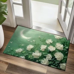 Daisy Flowers Doormat Kitchen Mat Floor Mat Non-Slip Area Rug Oil Proof Rug Indoor Outdoor Mat Bedroom Decor Bathroom Mat Entrance Rug