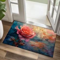 Daisy Flowers Doormat Kitchen Mat Floor Mat Non-Slip Area Rug Oil Proof Rug Indoor Outdoor Mat Bedroom Decor Bathroom Mat Entrance Rug