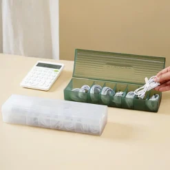 Data Cable Storage Box Power Supply Charging Cable Mobile Phone Charger Plug Arrangement Artifact Desktop Cable Management Box Wire Winder