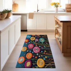 Deadlion Quilting Area Rug Kitchen Mat Non-Slip Oil Proof Floor Mat Livingroom Rug Indoor Outdoor Mat Bedroom Decor Bathroom Mat Entrance Rug Door Mat