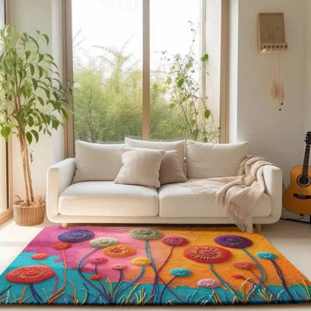 Deadlion Quilting Area Rug Kitchen Mat Non-Slip Oil Proof Floor Mat Livingroom Rug Indoor Outdoor Mat Bedroom Decor Bathroom Mat Entrance Rug Door Mat