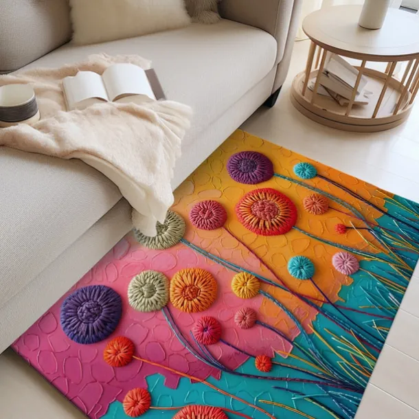 Deadlion Quilting Area Rug Kitchen Mat Non-Slip Oil Proof Floor Mat Livingroom Rug Indoor Outdoor Mat Bedroom Decor Bathroom Mat Entrance Rug Door Mat