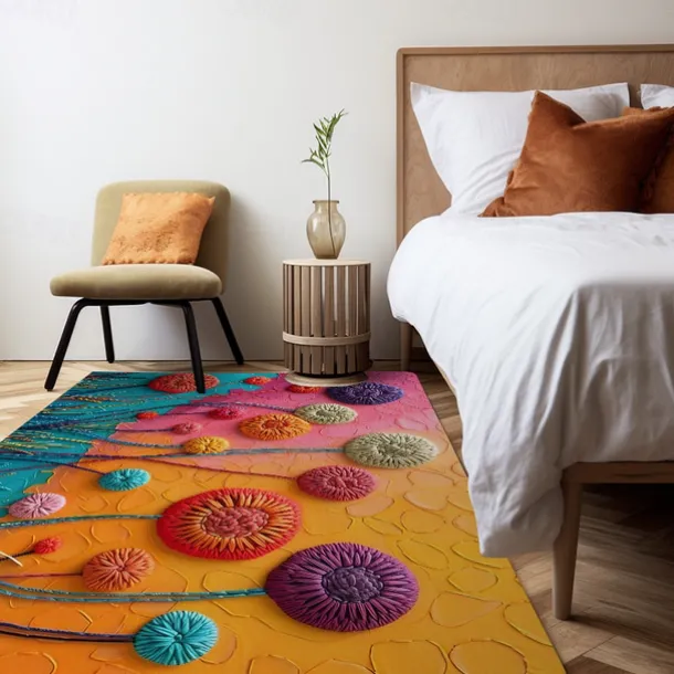 Deadlion Quilting Area Rug Kitchen Mat Non-Slip Oil Proof Floor Mat Livingroom Rug Indoor Outdoor Mat Bedroom Decor Bathroom Mat Entrance Rug Door Mat