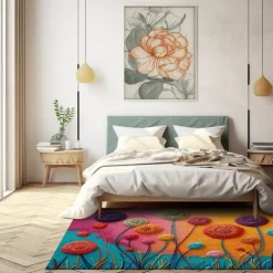 Deadlion Quilting Area Rug Kitchen Mat Non-Slip Oil Proof Floor Mat Livingroom Rug Indoor Outdoor Mat Bedroom Decor Bathroom Mat Entrance Rug Door Mat