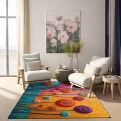 Deadlion Quilting Area Rug Kitchen Mat Non-Slip Oil Proof Floor Mat Livingroom Rug Indoor Outdoor Mat Bedroom Decor Bathroom Mat Entrance Rug Door Mat