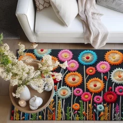 Deadlion Quilting Area Rug Kitchen Mat Non-Slip Oil Proof Floor Mat Livingroom Rug Indoor Outdoor Mat Bedroom Decor Bathroom Mat Entrance Rug Door Mat