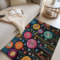 Deadlion Quilting Area Rug Kitchen Mat Non-Slip Oil Proof Floor Mat Livingroom Rug Indoor Outdoor Mat Bedroom Decor Bathroom Mat Entrance Rug Door Mat