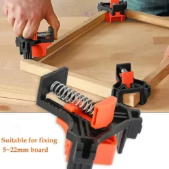 90Degree Right Angle Clamp Set Picture Frame Corner Clips Mate Woodworking Hand Tools Fixing Clip Positioning Tool Kit