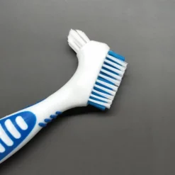 Denture Toothbrush For Adults, Denture Cleaning Brush, Hard Denture Brush Oral Care Double-Sided Toothbrush, Specially Designed To Thorough Cleaning Dentures & Bridges