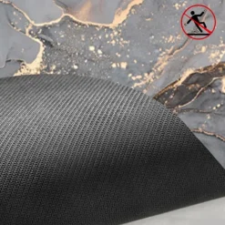 Diatomaceous Earth Bath Mat Semicircle Marble Super Absorbent Toilet Door Quick-Drying Foot Mat Entry Door Mat Non-Slip Mat