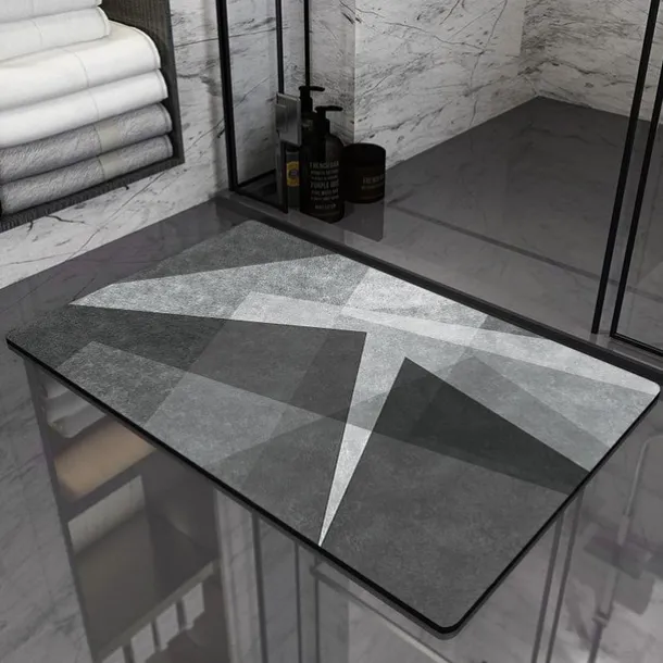 Diatomaceous Earth Bath Mat Non-slip Super Absorbent Toilet Door Quick-Drying Foot Mat Entry Door Mat Non-Slip Mat