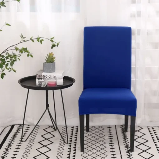 Dining Chair Cover Burgundy Stretch Chair Seat Slipcover Elastic Chair Protector For Dining Party Hotel Wedding Soft Washable