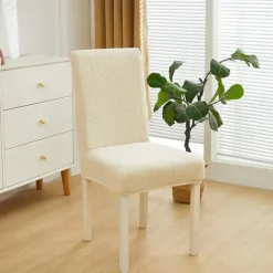 Dining Chair Cover for Home Polar Fleece Fabric Chair Cover Stretch Slipcovers Seat Chair Covers