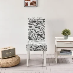 Dining chair Cover For Home Polar Fleece Fabric Chair Cover Stretch Slipcovers Seat Chair Covers