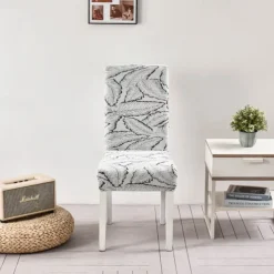 Dining chair Cover For Home Polar Fleece Fabric Chair Cover Stretch Slipcovers Seat Chair Covers