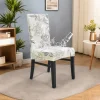 Dining Chair Cover Stool Chair Cover Geometric Printed Polyester Slipcovers