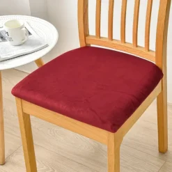 Dining Chair Cover Stretch Chair Seat Slipcover Elastic Chair Protector For Dinning Party Hotel Wedding Soft Removable Washable