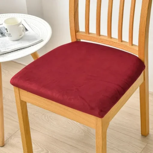 Dining Chair Cover Stretch Chair Seat Slipcover Elastic Chair Protector For Dinning Party Hotel Wedding Soft Removable Washable