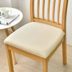 Dining Chair Cover Stretch Chair Seat Slipcover Elastic Chair Protector For Dinning Party Hotel Wedding Soft Removable Washable