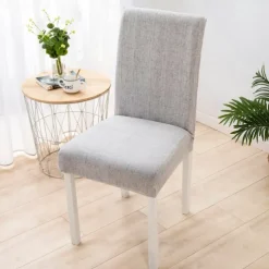 Dining Chair Cover Stretch Chair Seat Slipcover Spandex with Elastic Bottom Protector for Dining Room Wedding Ceremony Durable Washable