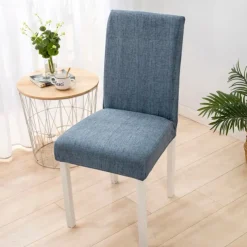Dining Chair Cover Stretch Chair Seat Slipcover Spandex with Elastic Bottom Protector for Dining Room Wedding Ceremony Durable Washable