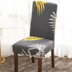 Dining Chair Cover Super Fit Stretch Removable Washable Short Dining Chair Protector Cover Seat Slipcover for Hotel Dining Room Ceremony Banquet Wedding Party