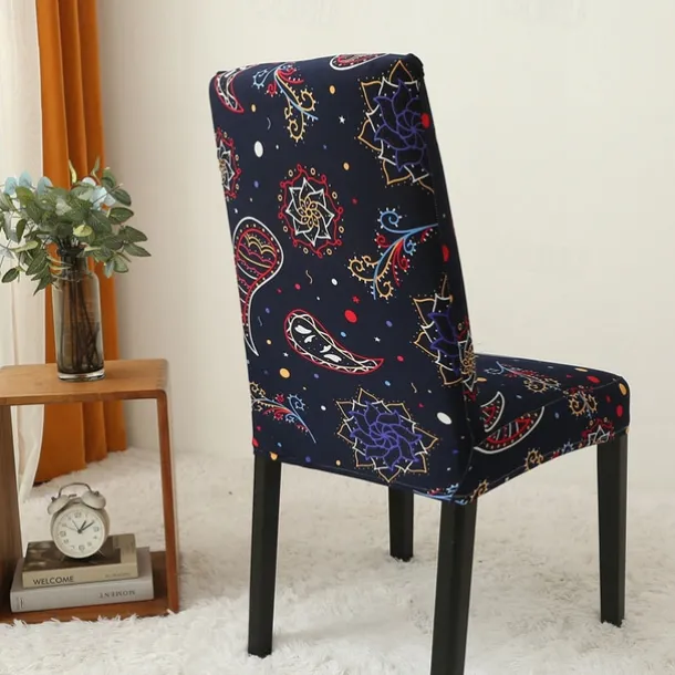 Dining Chair Cover Super Fit Stretch Removable Washable Short Dining Chair Protector Cover Seat Slipcover for Hotel Dining Room Ceremony Banquet Wedding Party