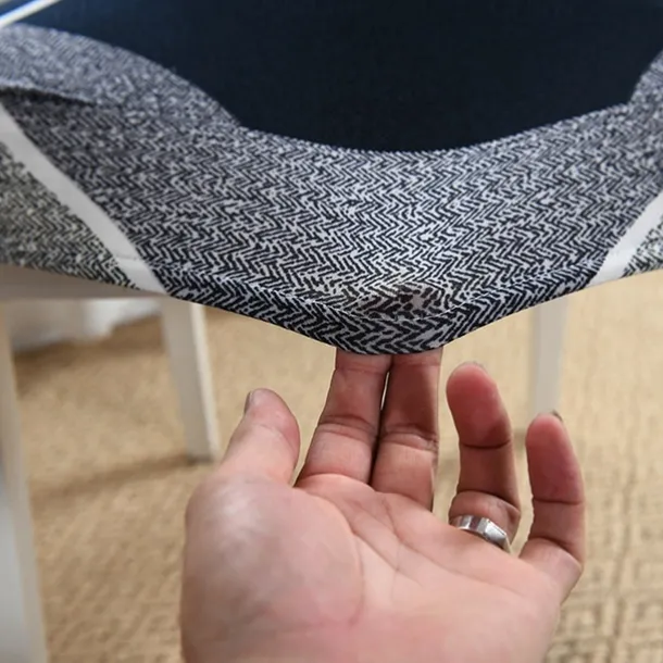 Dining Chair Cover Super Fit Stretch Removable Washable Short Dining Chair Protector Cover Seat Slipcover for Hotel Dining Room Ceremony Banquet Wedding Party