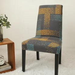 Dining Chair Cover Super Fit Stretch Removable Washable Short Dining Chair Protector Cover Seat Slipcover for Hotel Dining Room Ceremony Banquet Wedding Party